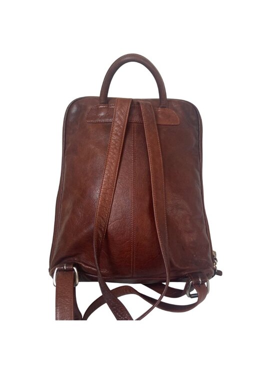 Osgoode Marley Organizer Backpack Brown Leather 10x12 Work Professional main image 7